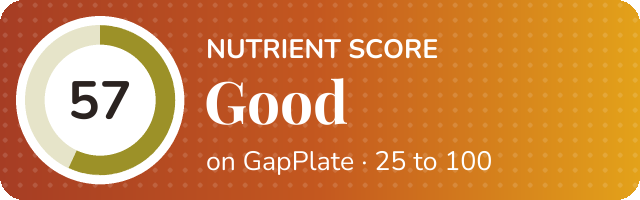 Nutrient score of Cashew cream recipe