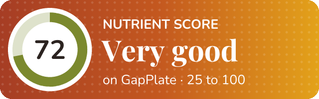 Nutrient score of Idli batter recipe