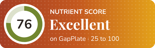 Nutrient score of Mujaddara Vegan by Debbie