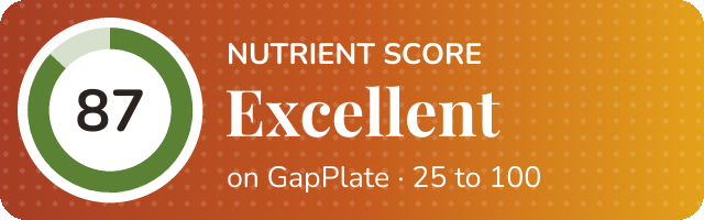 Nutrient score of Shakarkandi Chaat Sweet Potato snack by Sunita