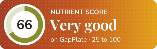 Nutrient score of Skim milk tea recipe