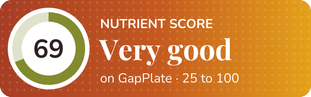 Nutrient score of Tempeh Bok Choy and Shiitake Mushroom Stir-Fry recipe