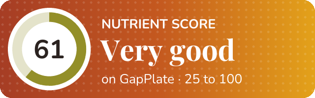 Nutrient score of Whole Wheat Plant-Based Croissants by Juliette