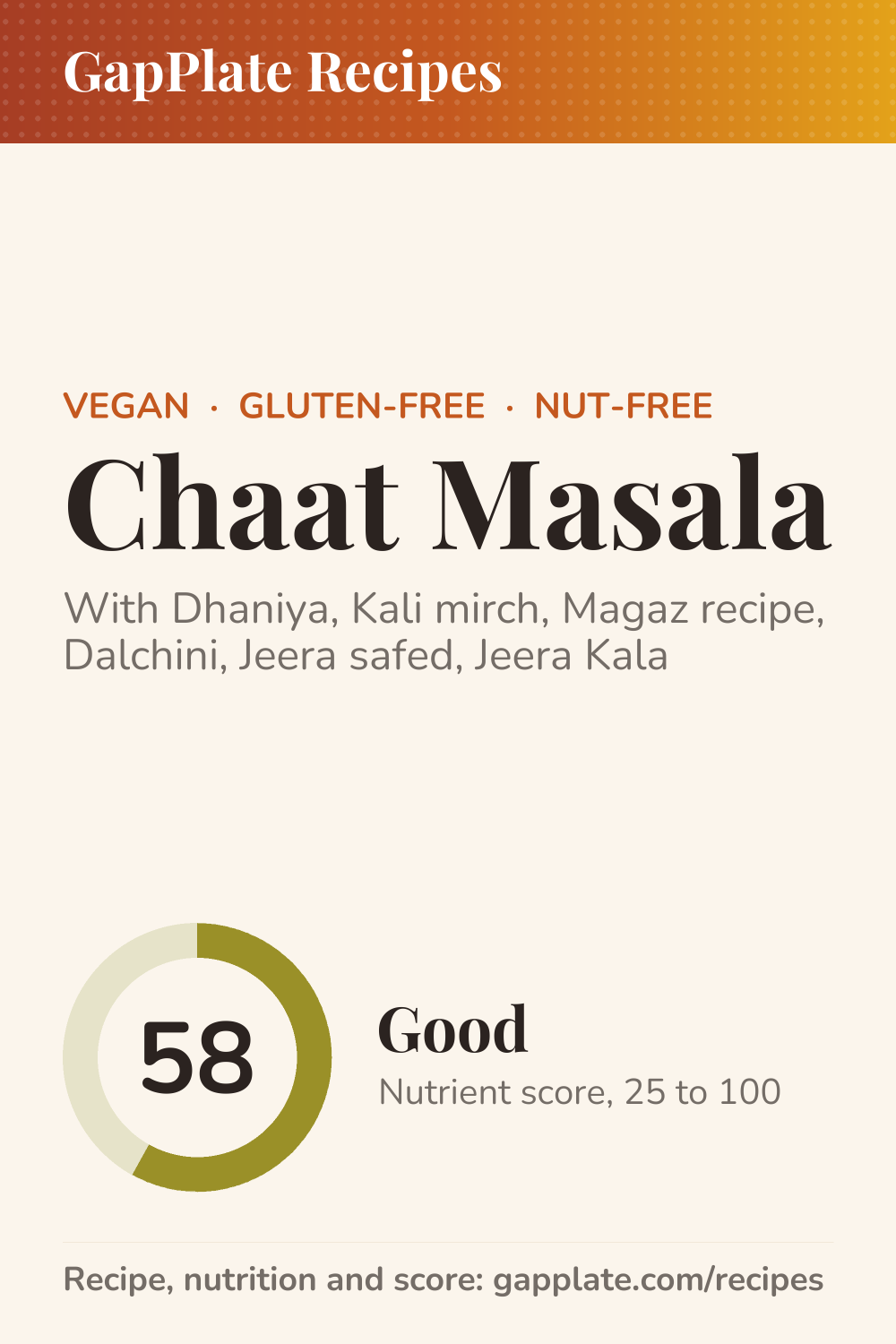 Pin of Chaat Masala recipe