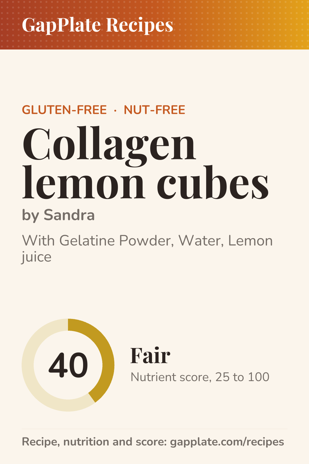 Pin of Collagen lemon cubes by Sandra