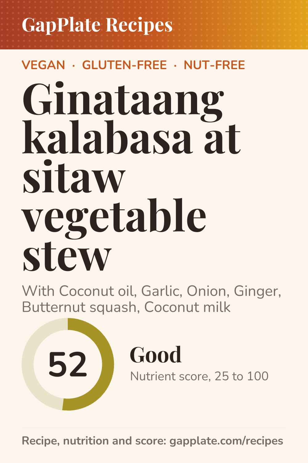 Pin of Ginataang kalabasa at sitaw vegetable stew recipe