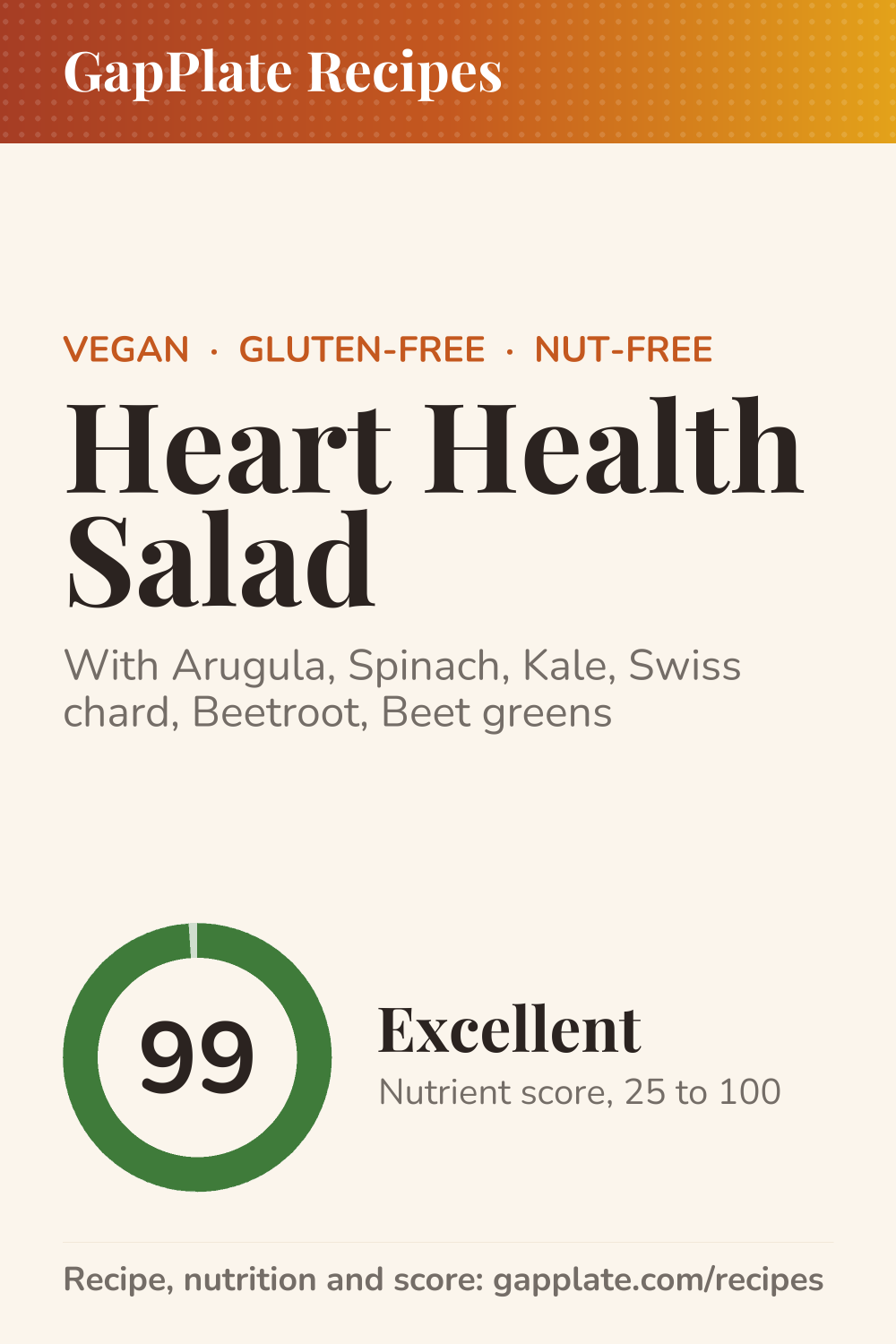 Pin of Heart Health Salad recipe