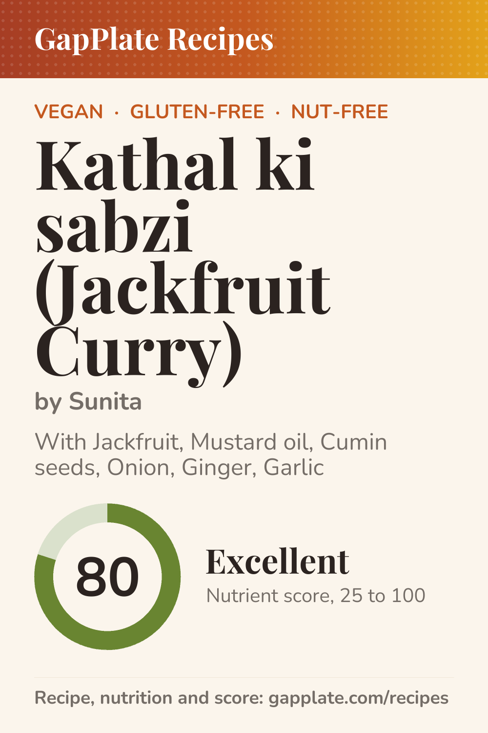 Pin of Kathal ki sabzi (Jackfruit Curry) by Sunita