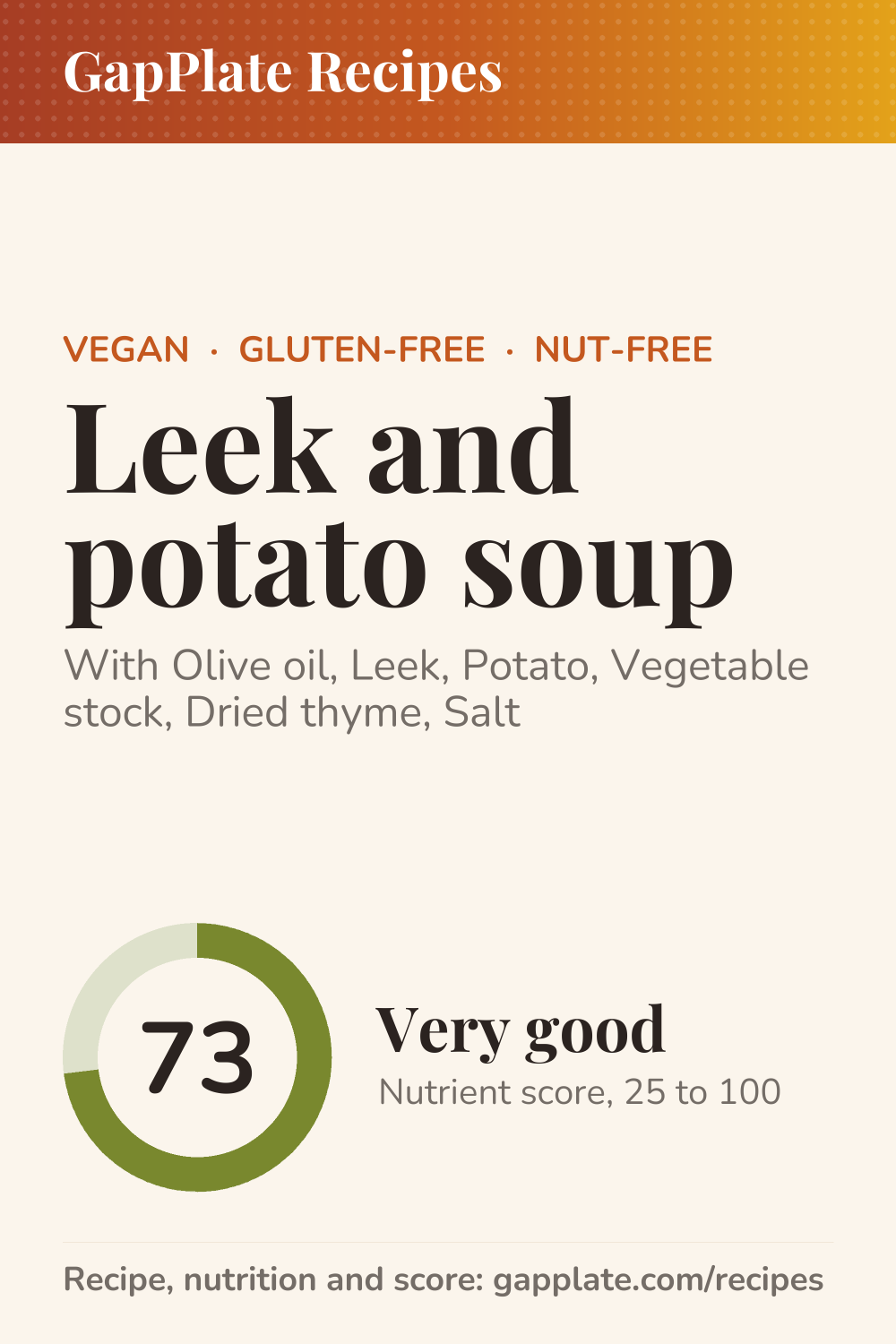Pin of Leek and potato soup recipe