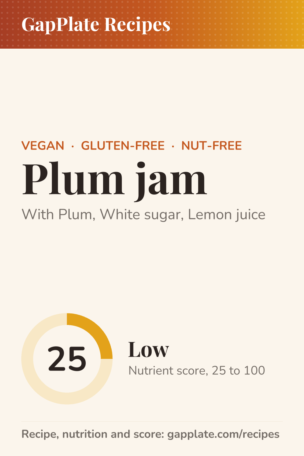 Pin of Plum jam recipe