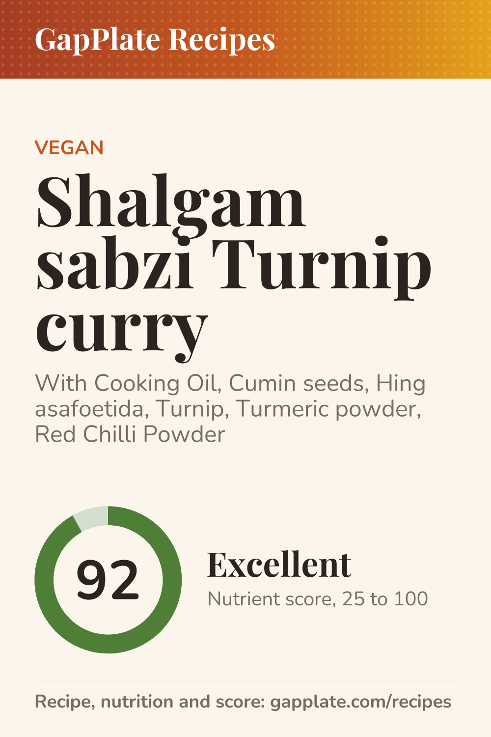 Pin of Shalgam sabzi Turnip curry recipe