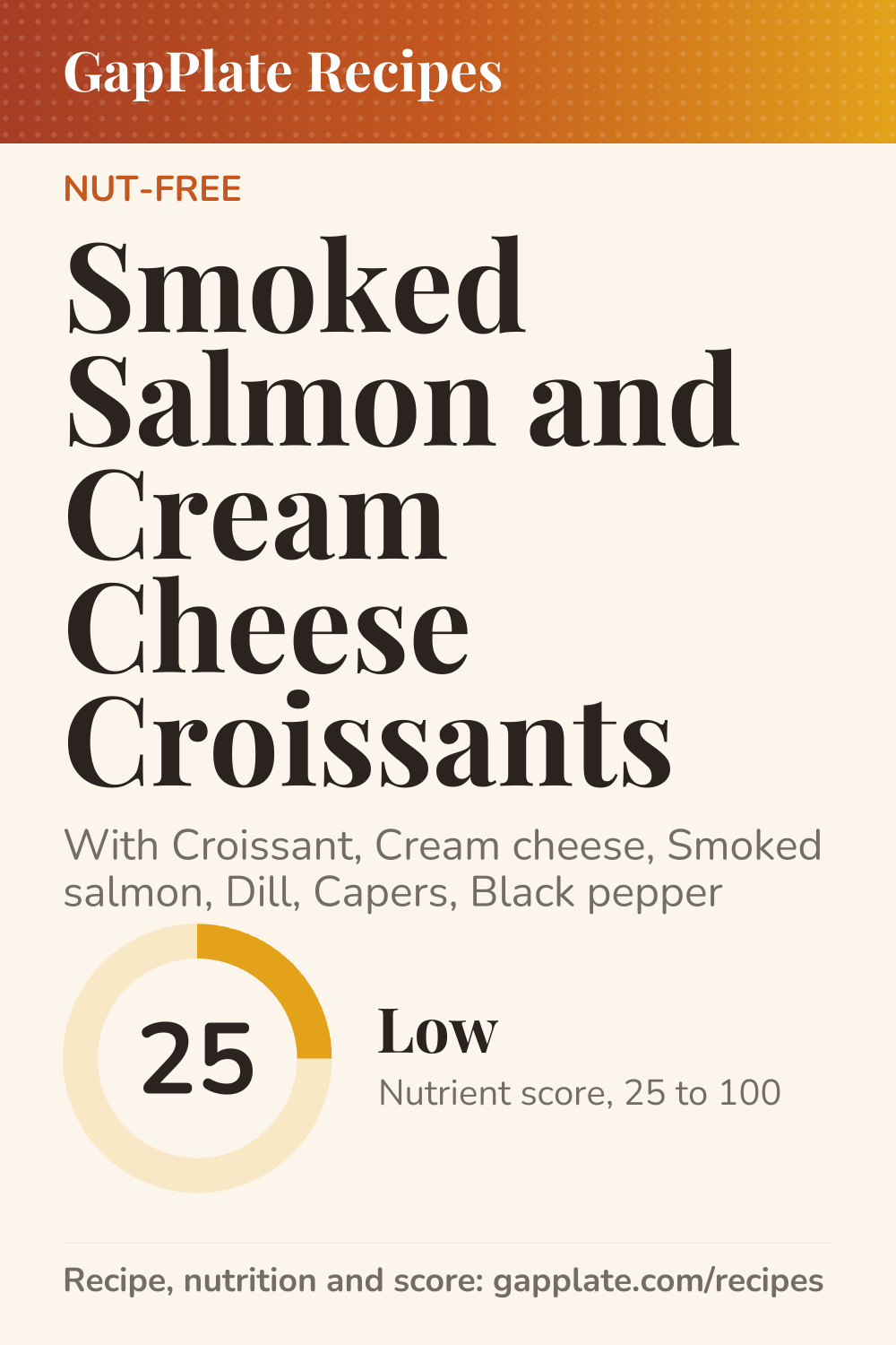 Pin of Smoked Salmon and Cream Cheese Croissants recipe