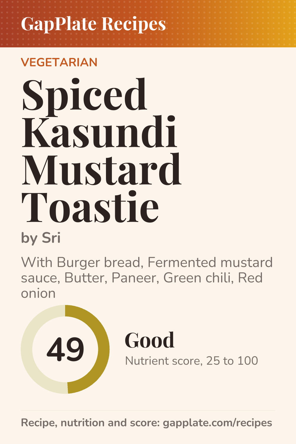 Pin of Spiced Kasundi Mustard Toastie by Sri