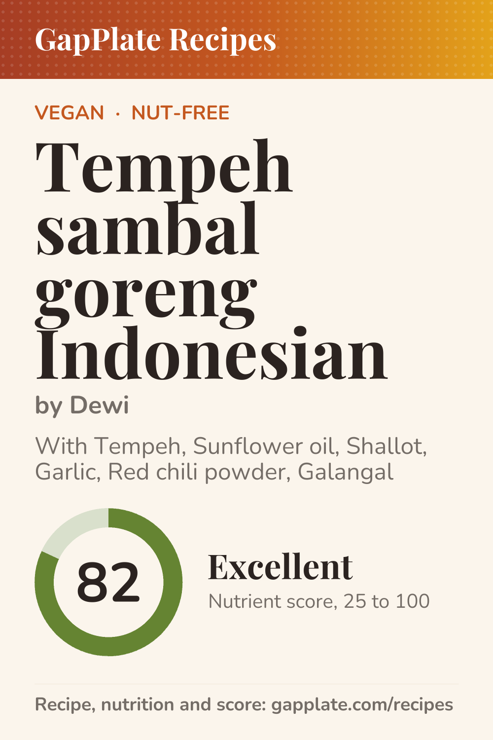 Pin of Tempeh sambal goreng Indonesian by Dewi