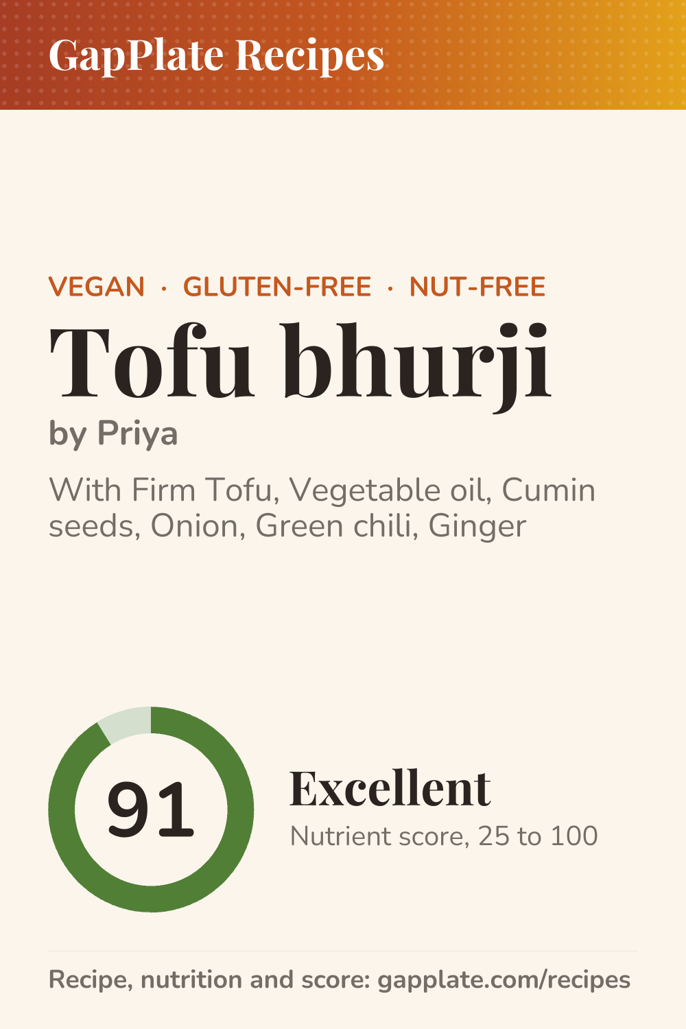 Pin of Tofu bhurji by Priya