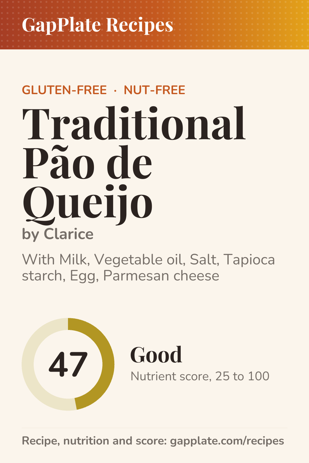 Pin of Traditional Pão de Queijo by Clarice