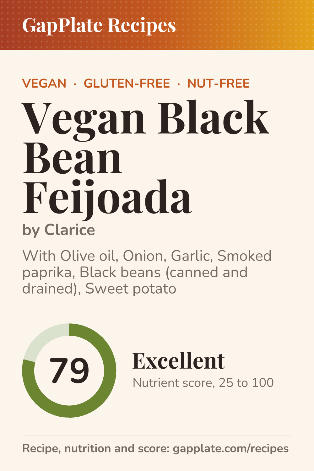 Pin of Vegan Black Bean Feijoada by Clarice