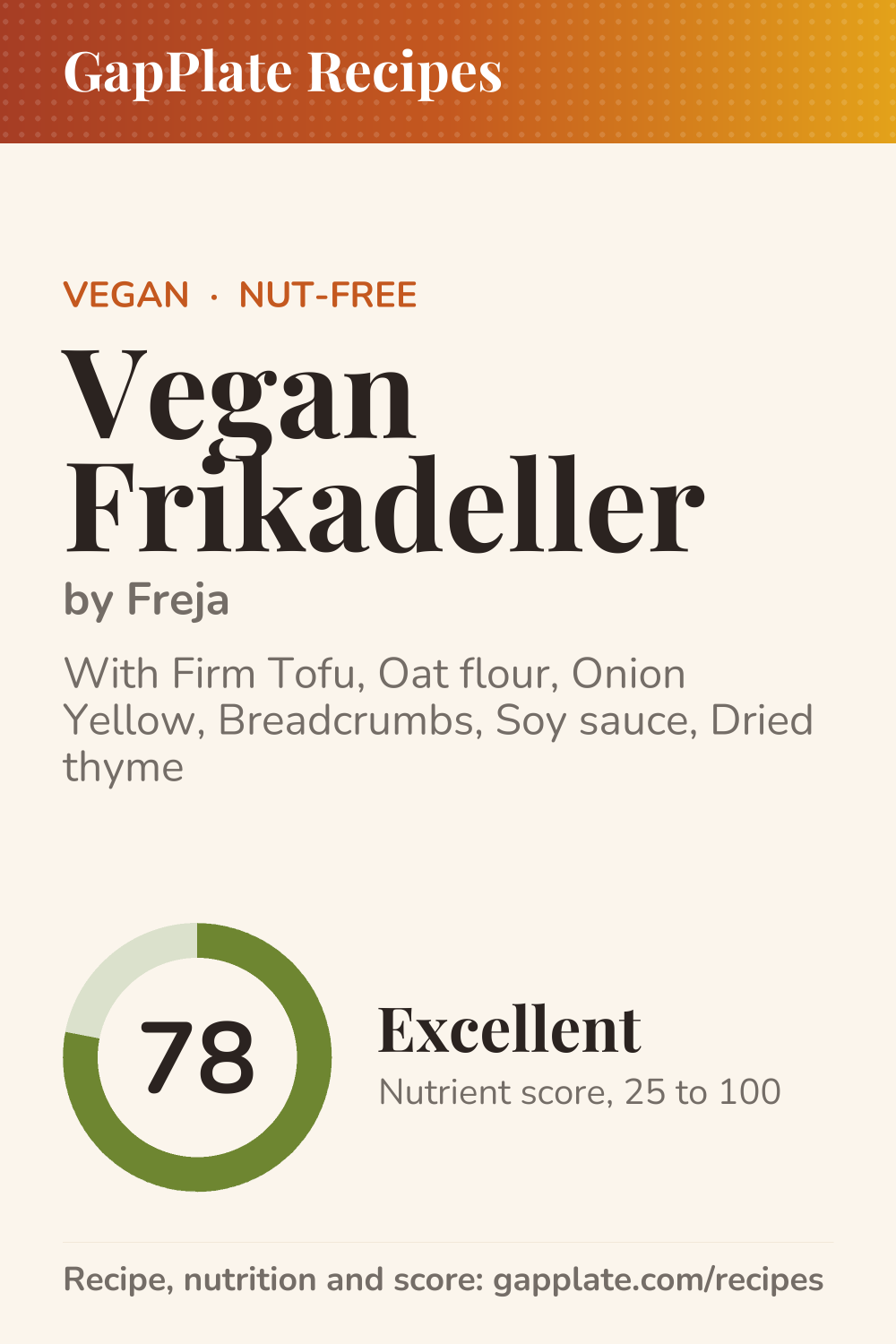 Pin of Vegan Frikadeller by Freja
